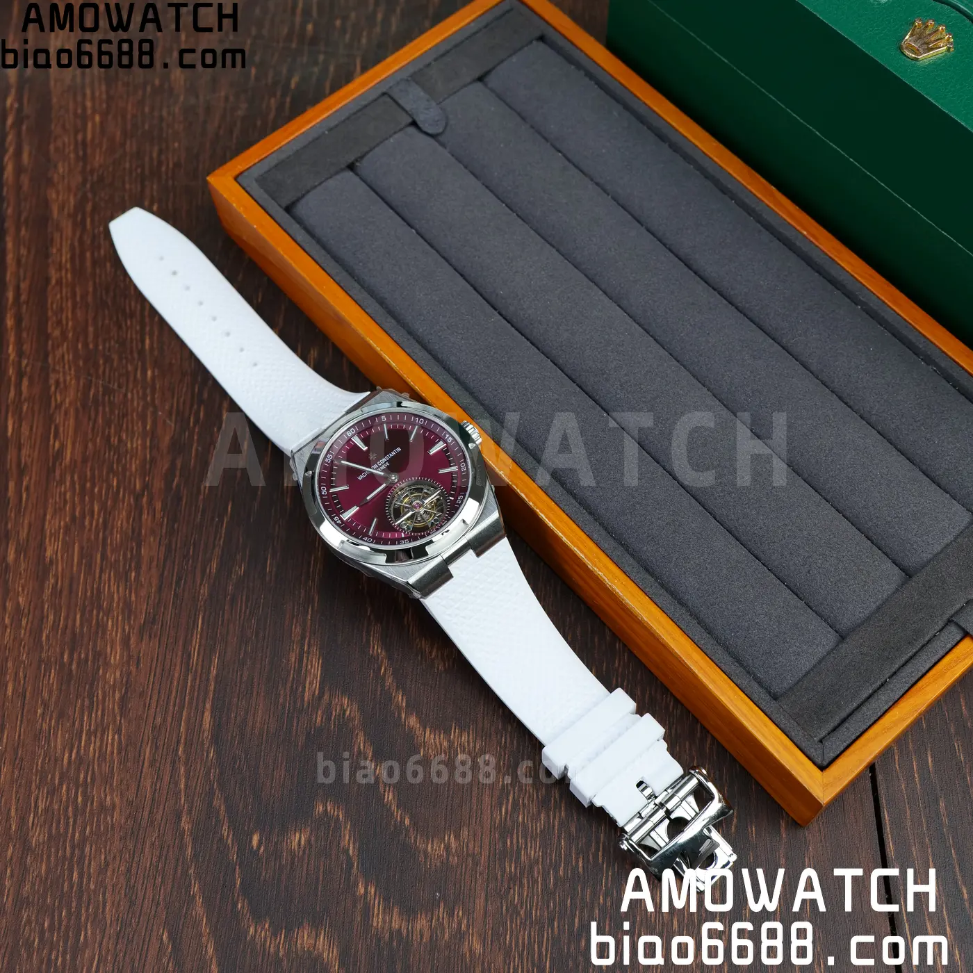 VC Overseas 42.5mm 6000V BBS Factory Best Edition White Dial Red Rubber Strap Tourbillon 53 c8c030a55fbbdb0 AMO Watch