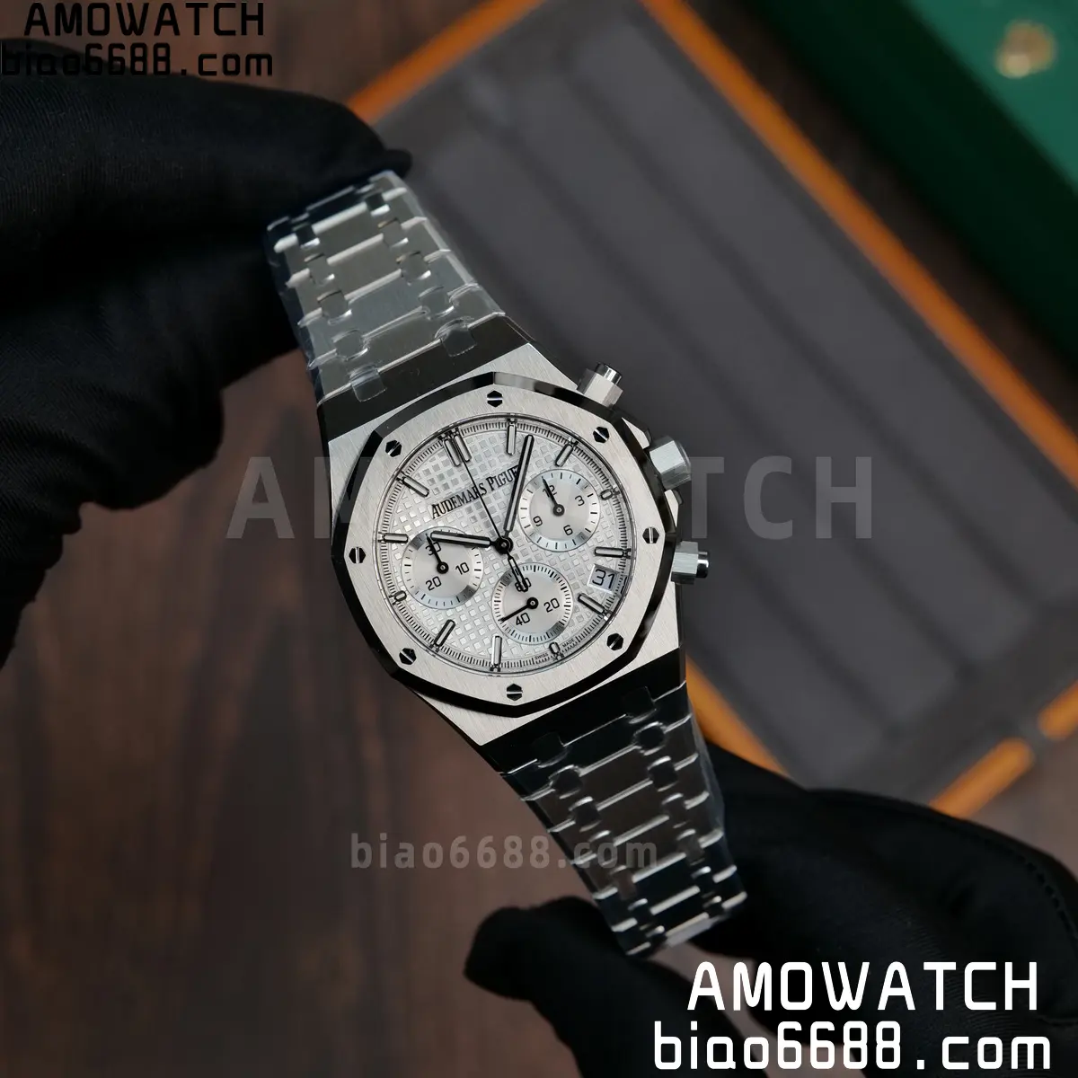 AP Royal Oak Chrono 26240 SS ZF 1:1 Best Edition White Dial on SS Bracelet SA4401 Super Clone V2 (Free Sprung) 81 c9af30d36e80454 阿默表行AmoWatch