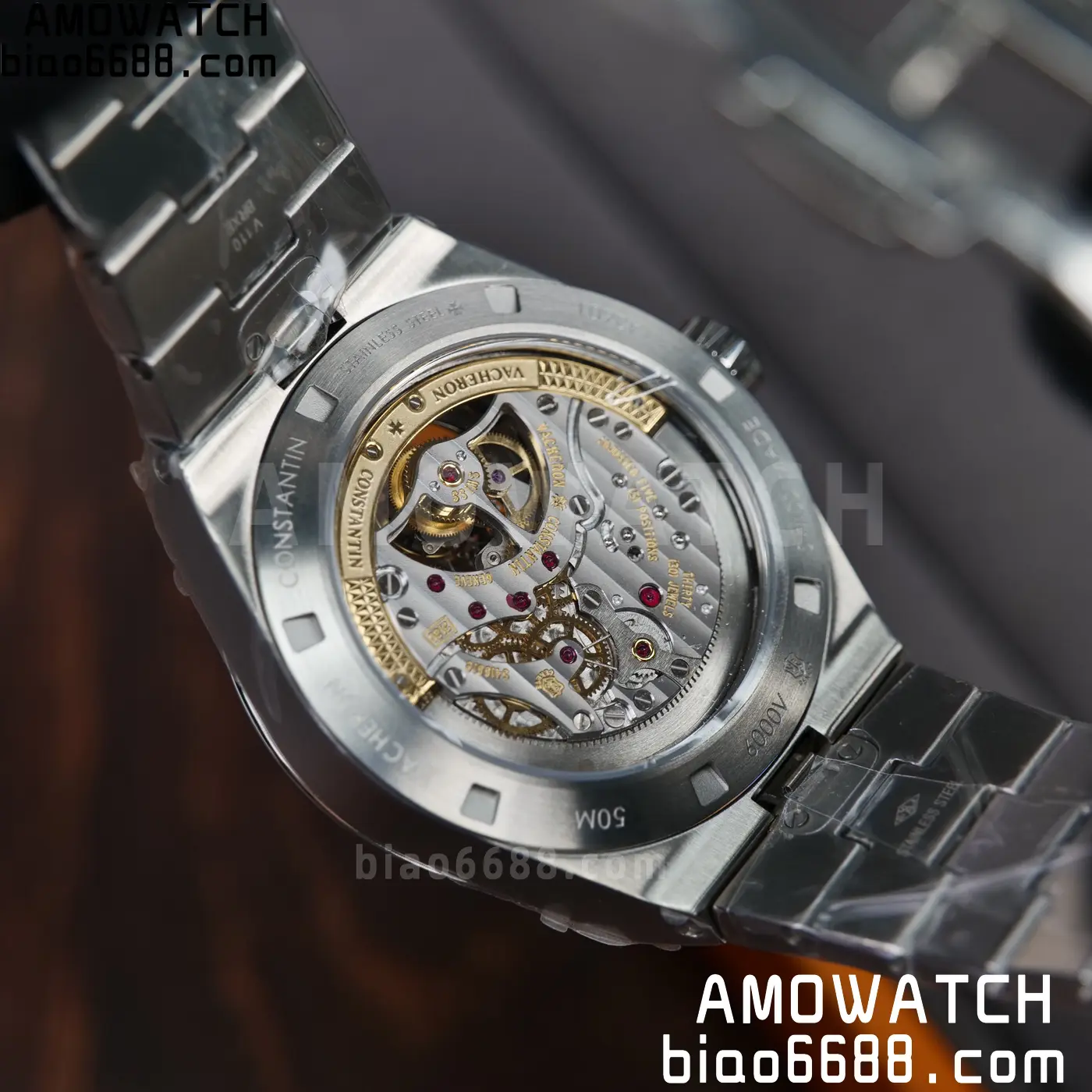VC Overseas 42.5mm 6000V BBS Factory Best Edition Red Dial SS Bracelet Tourbillon 86 ca9afc96723684a AMO Watch