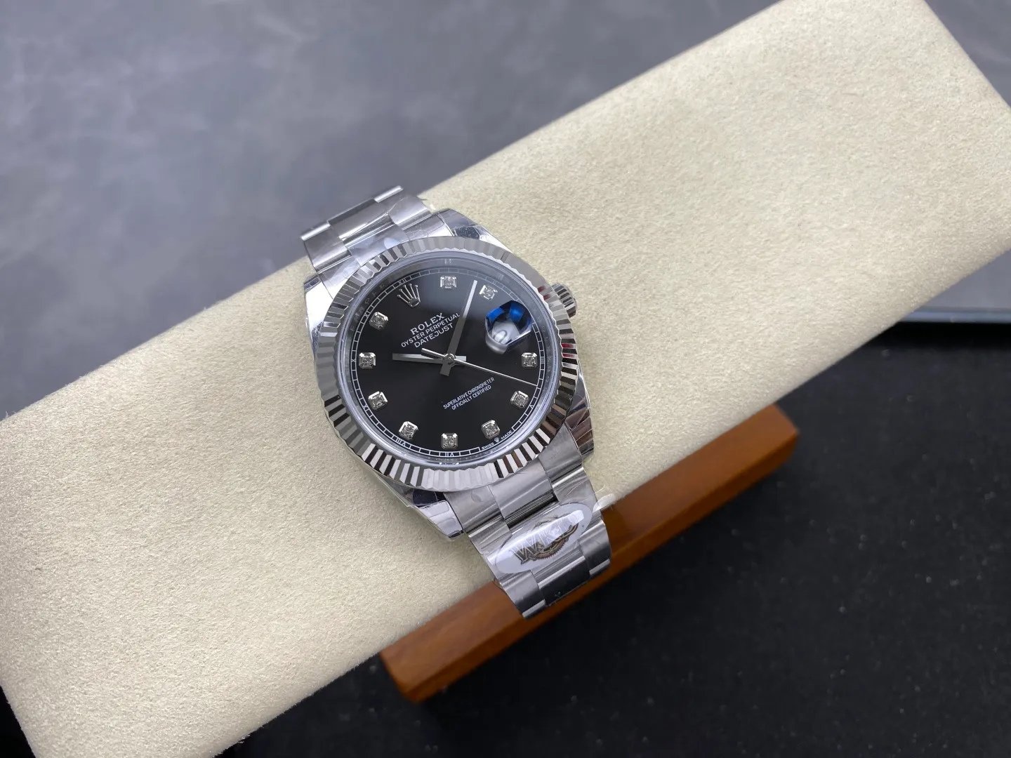 Rolex DateJust 41 126334 WKD 1:1 Best Edition Black Diamond Dial on Oyster Bracelet JH3235 (Free Sprung) 35 cc35ab39d00a56c AMO Watch