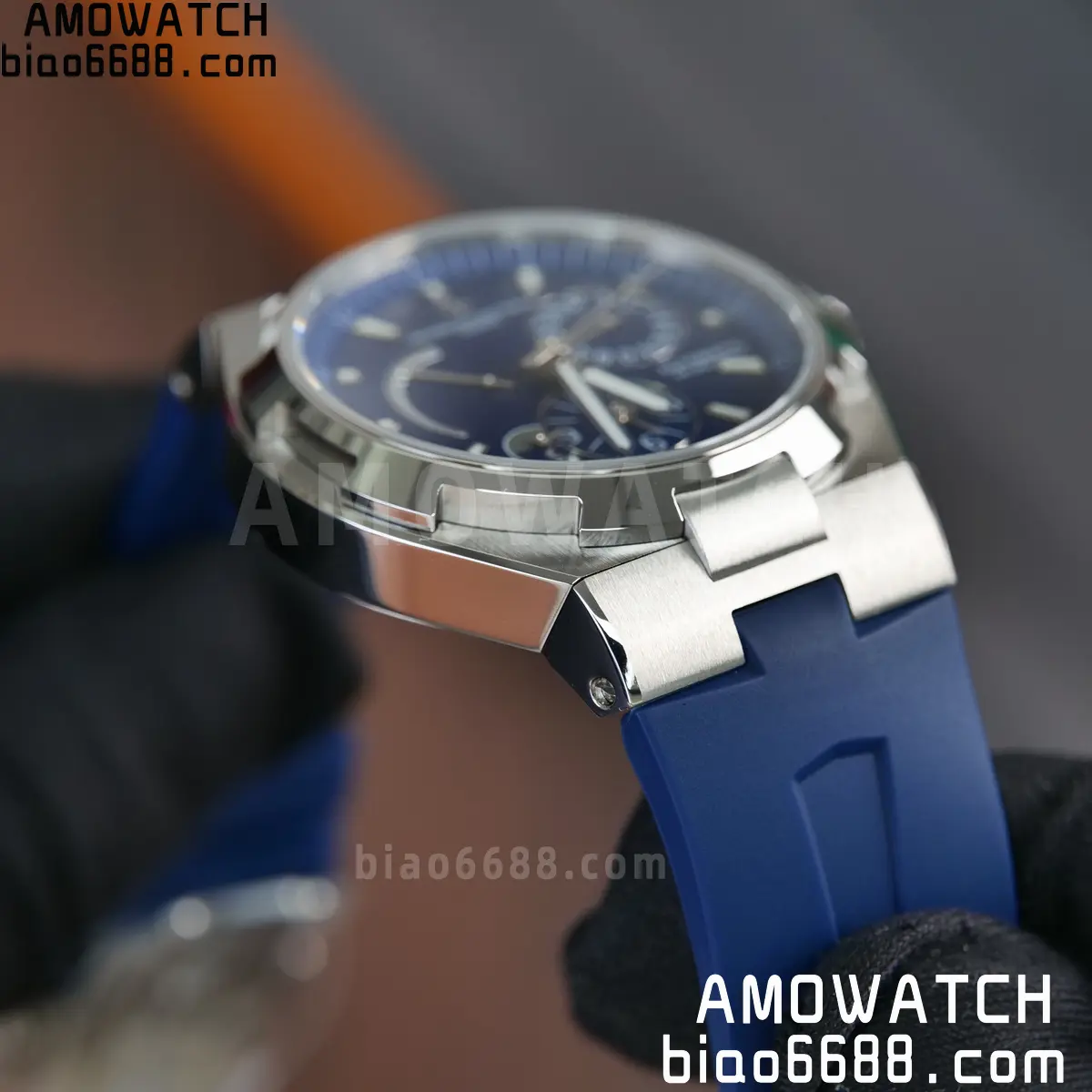 VC Overseas 47450 SS 9F Best Edition Blue Dial on Blue Rubber Strap 71 d1f6d9794dba51e AMO Watch