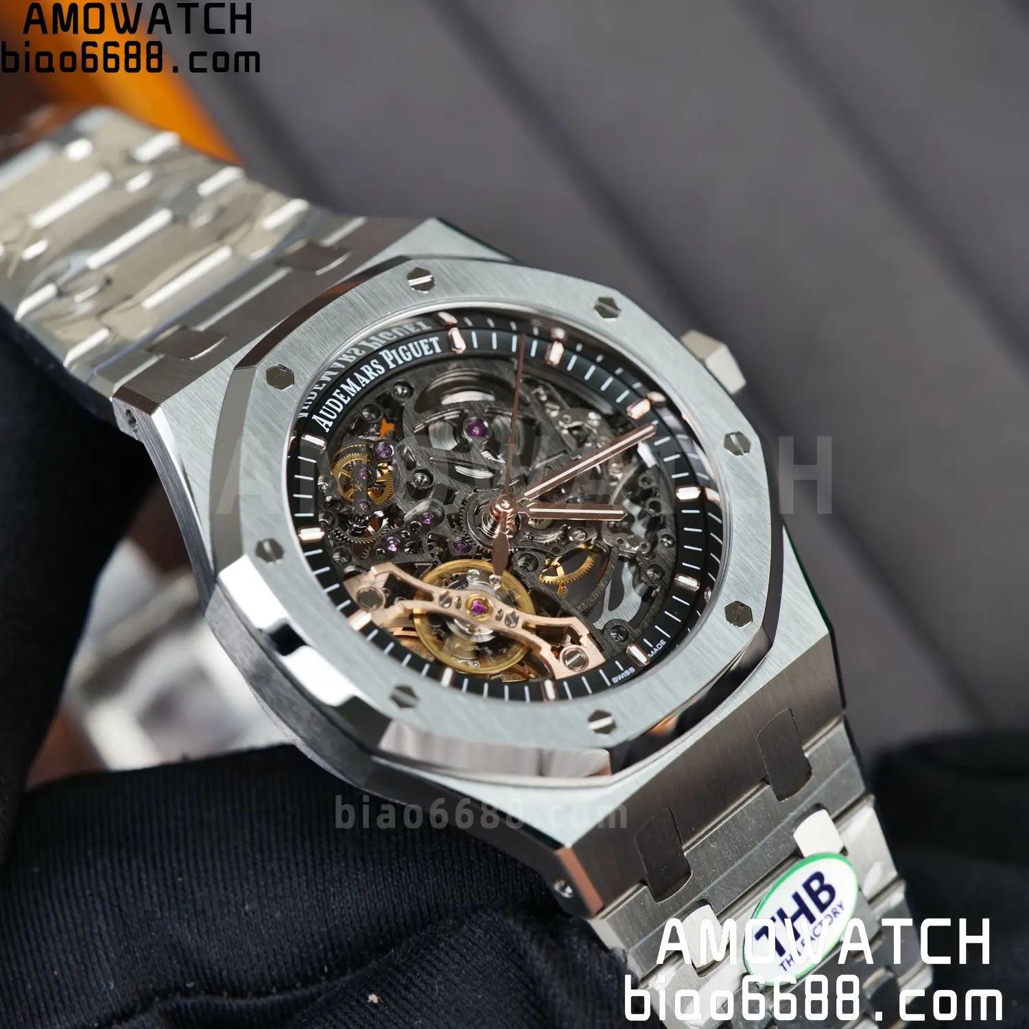 Royal Oak 41mm Openworked 15407 SS THB 1:1 Best Edition on SS Bracelet SA3132 V4 (Free Sprung) 82 d4363cb6b4dd866 AMO Watch