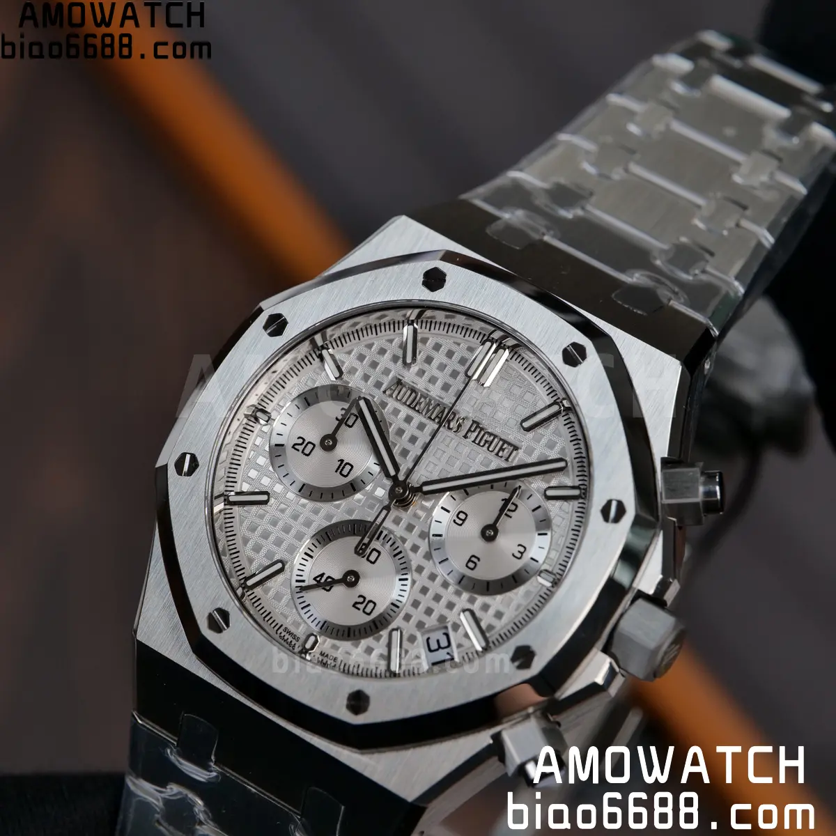 AP Royal Oak Chrono 26240 SS ZF 1:1 Best Edition White Dial on SS Bracelet SA4401 Super Clone V2 (Free Sprung) 97 d50ef94f03ec12c 阿默表行AmoWatch