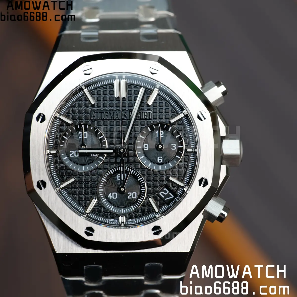 AP Royal Oak Chrono 26240 SS ZF 1:1 Best Edition Black Dial on SS Bracelet SA4401 Super Clone V2 (Free Sprung) 76 d7657d6e3e476d0 阿默表行AmoWatch
