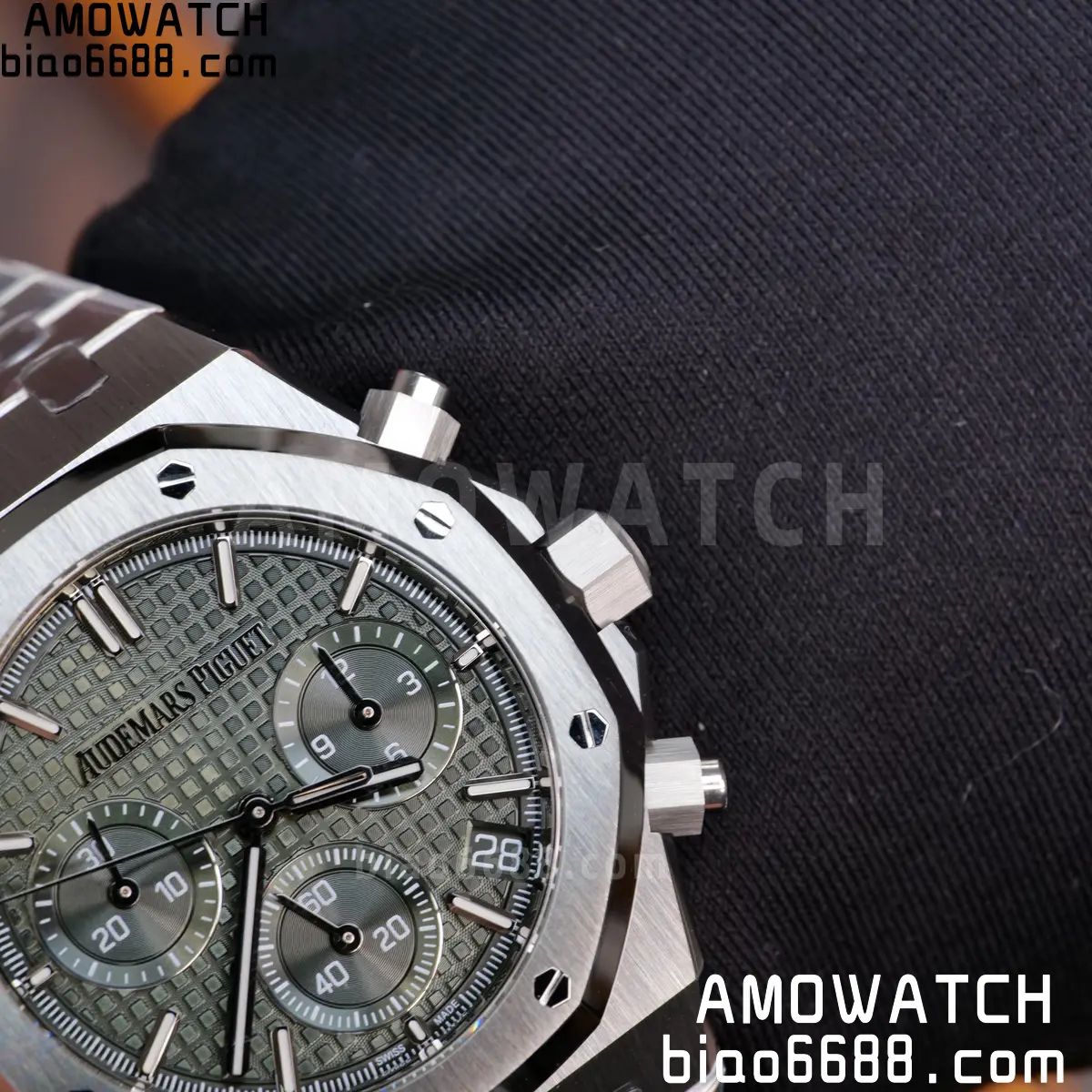 AP Royal Oak Chrono 26240 SS ZF 1:1 Best Edition Green Dial on SS Bracelet SA4401 Super Clone V2 (Free Sprung) 98 da9e69c4686a627 阿默表行AmoWatch