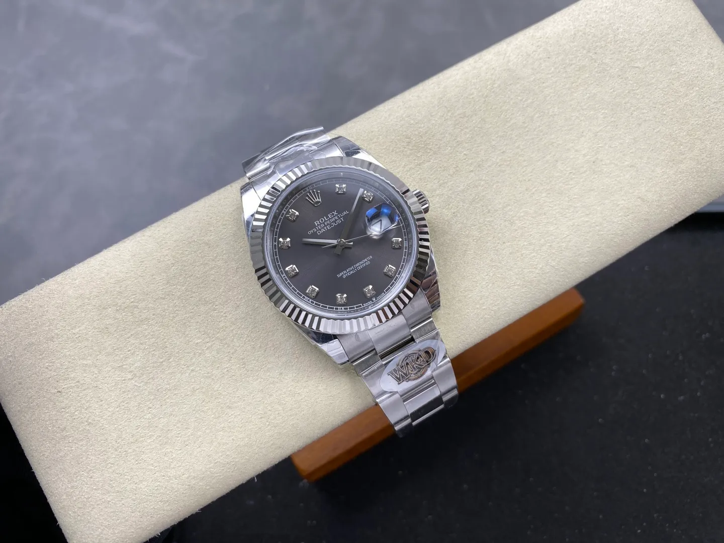 Rolex DateJust 41 126334 WKD 1:1 Best Edition Gray Diamond Dial on Oyster Bracelet JH3235 (Free Sprung) 35 dd9789df4fb3e3e AMO Watch