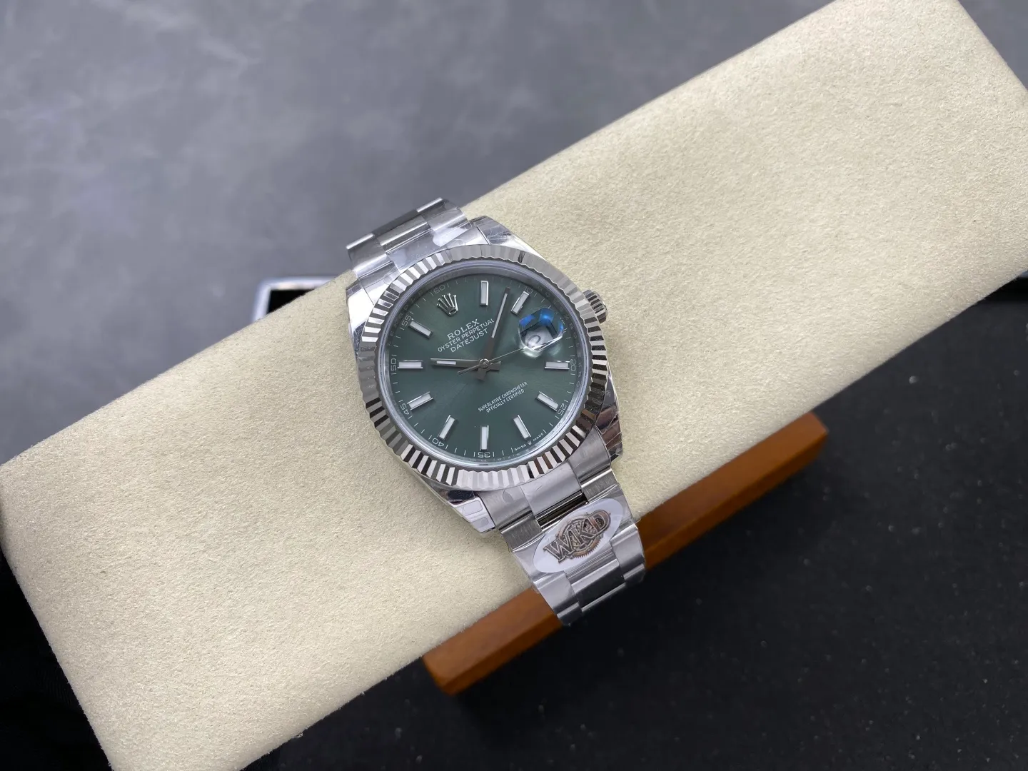 Rolex DateJust 41 126334 WKD 1:1 Best Edition Green Dial on Oyster Bracelet JH3235 (Free Sprung) 35 df6ee71a3fcbb8b AMO Watch