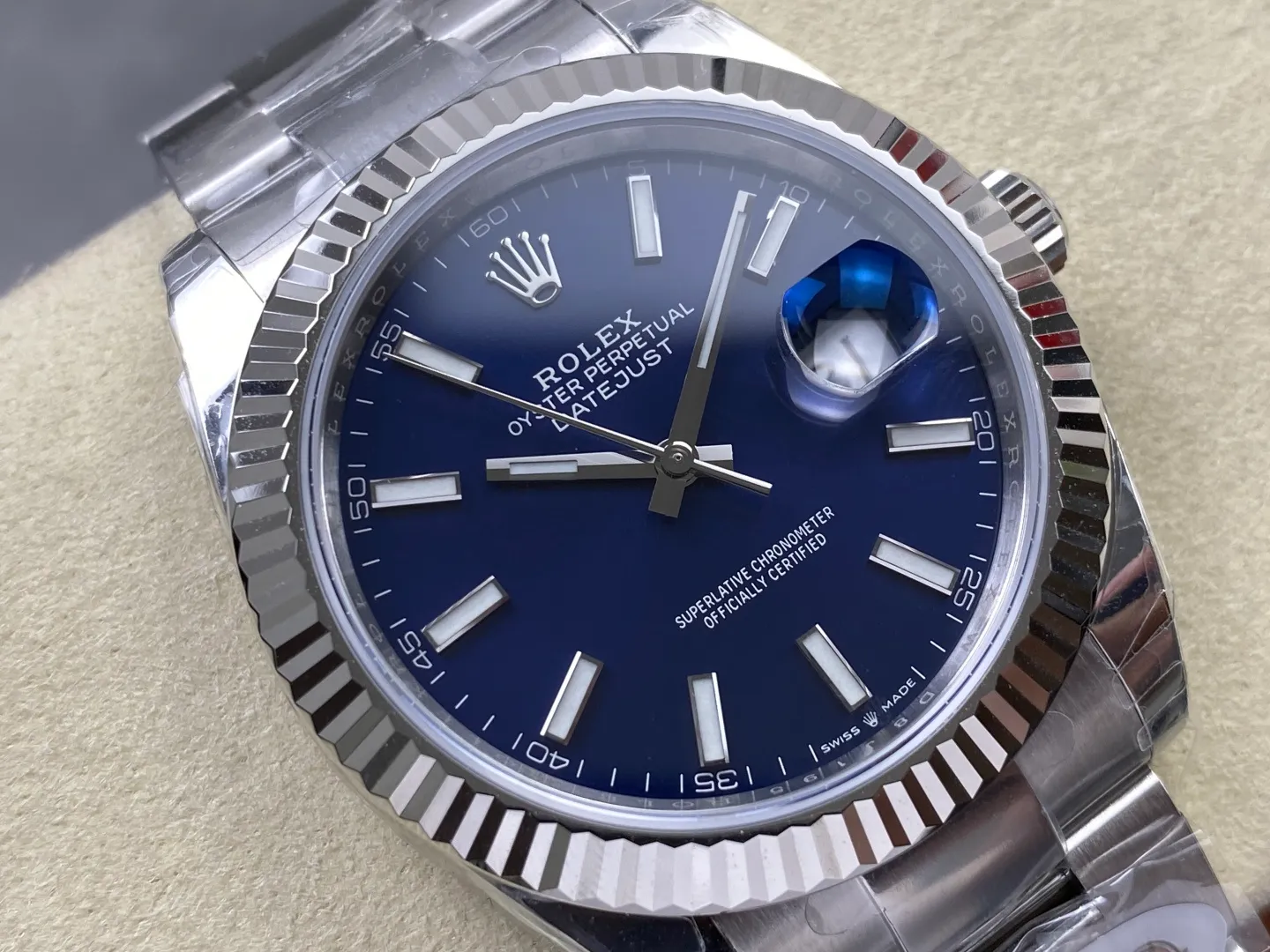 Rolex DateJust 41 126334 WKD 1:1 Best Edition Blue Dial on Oyster Bracelet JH3235 (Free Sprung) 33 e302ae261694d06 AMO Watch