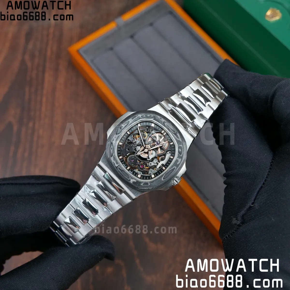 PP Nautilus Artisans de Genève 5711 squelette Best Edition Skeleton Dial on SS Bracelet 83 e41c44b55cf845c 阿默表行AmoWatch