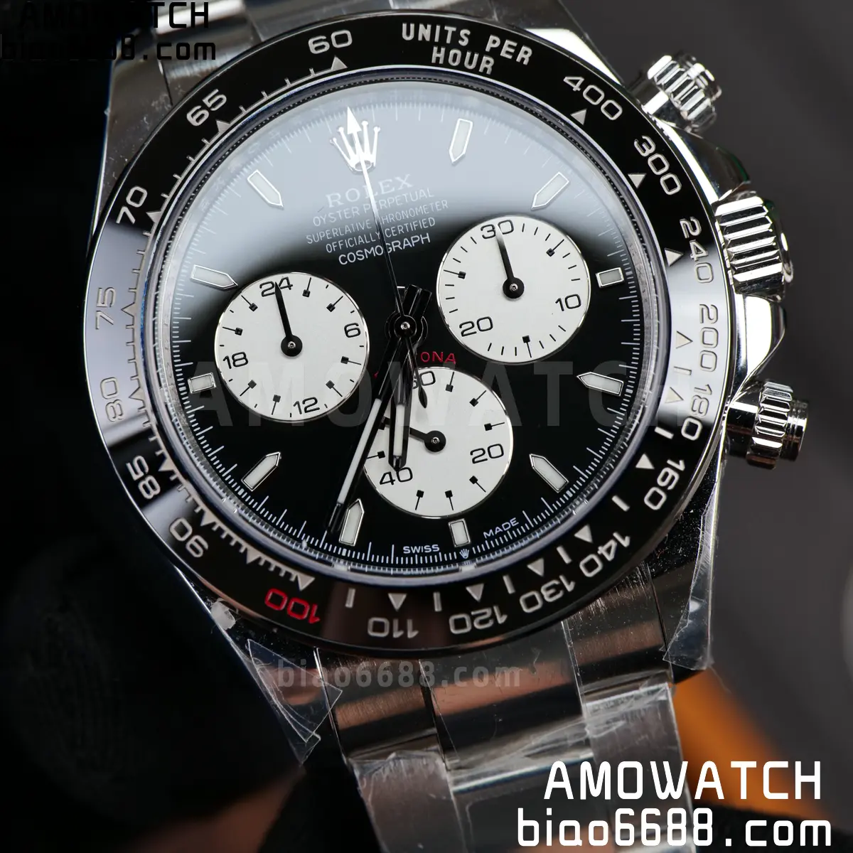 Custom Made Rolex Daytona 126529LN Le Mans QF 18K white gold plated Free Spring V13 88 e455fc3908dc8d9 AMO Watch