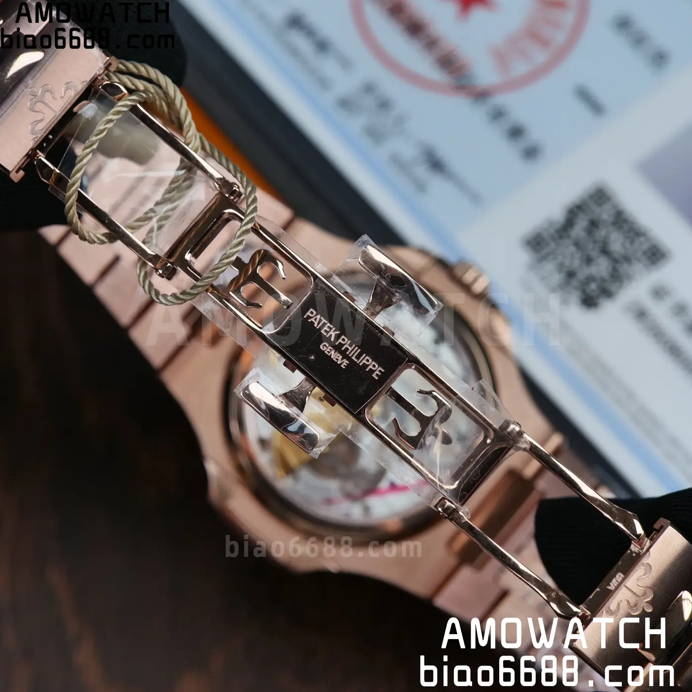 Patek Philippe Nautilus 5712R RG UMI 1:1 Best Edition Brown Dial on RG Bracelet A240 Super Clone Weighted 98 e99ee7f3df395fd AMO Watch