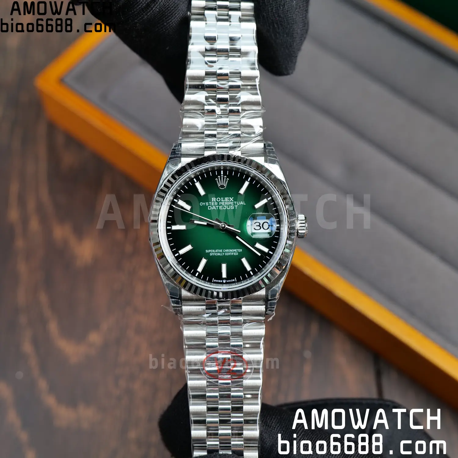 Rolex DateJust 36 SS 126234 VSF 1:1 Best Edition 904L Steel Gradient Green Dial on Jubilee Bracelet VS3235 V2 121g 75 eb078570b93ef17 阿默表行AmoWatch