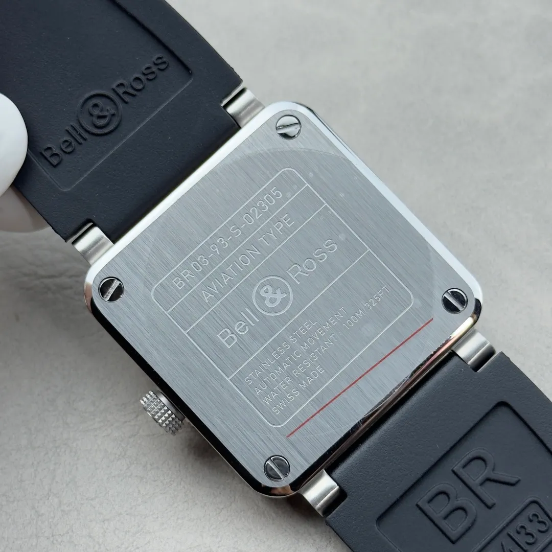 Bell Ross BR-03 GMT Compass BR Factory 1:1 Best Edition Black Dial on Black Rubber Strap 26 eb3dda7ff32a8d7 阿默表行AmoWatch