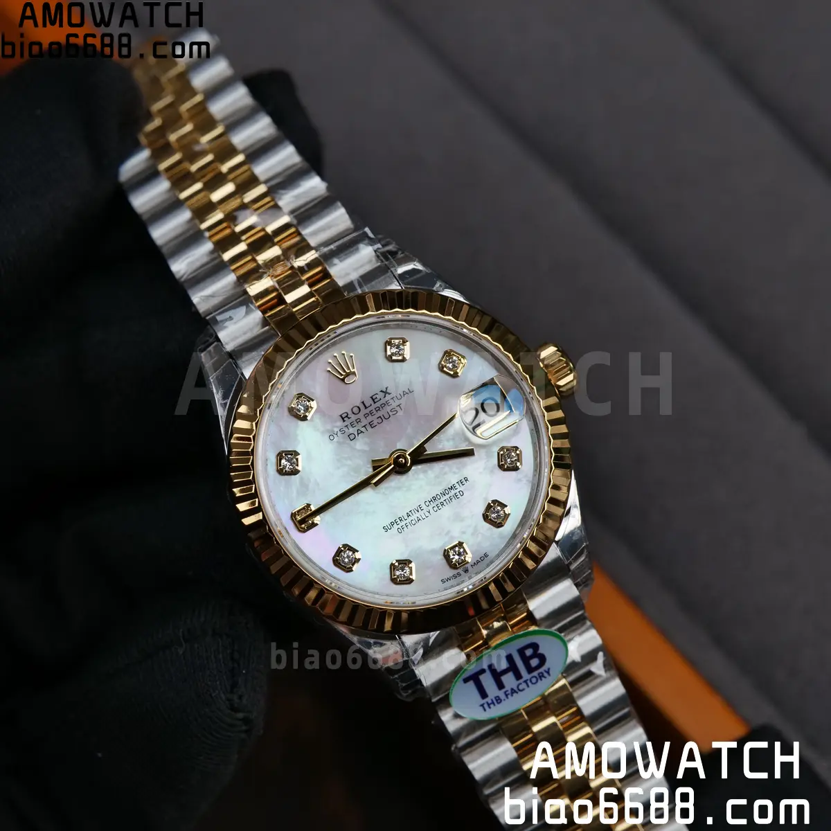 Rolex DateJust 31 278273 THBF 1:1 Best Edition MOP Diamonds Dial on SS/YG Jubilee Bracelet HZ Cal.2236 71 eb5a5f50a94791c AMO Watch