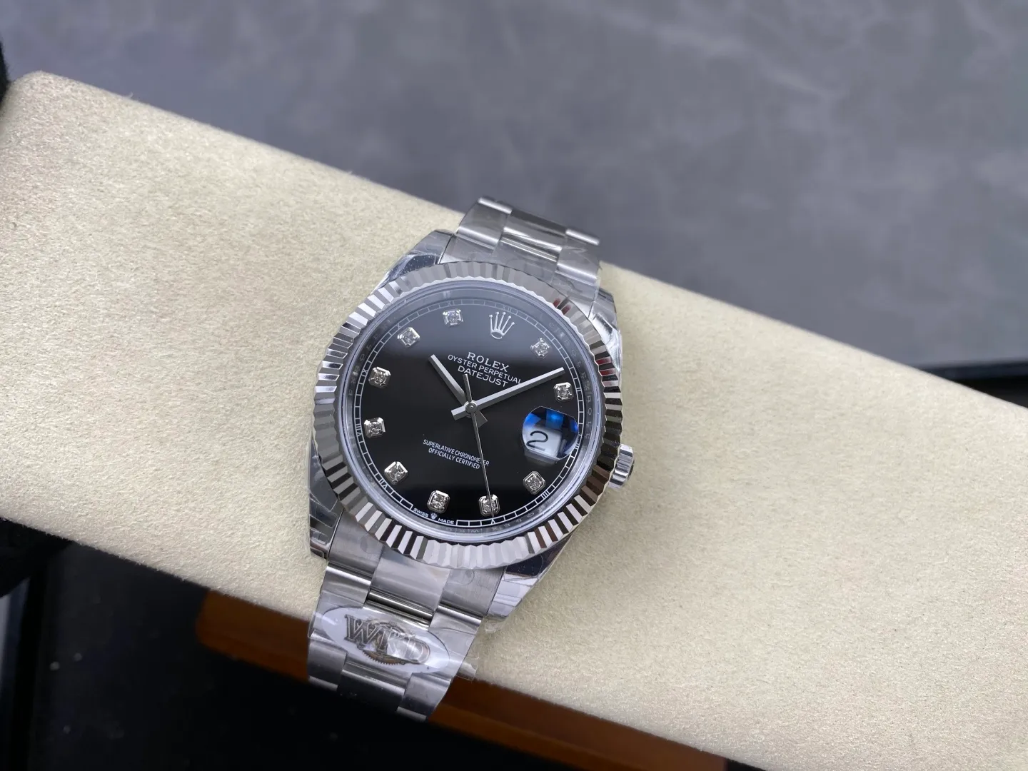 Rolex DateJust 41 126334 WKD 1:1 Best Edition Black Diamond Dial on Oyster Bracelet JH3235 (Free Sprung) 36 eb92b7a8d0b8a35 AMO Watch