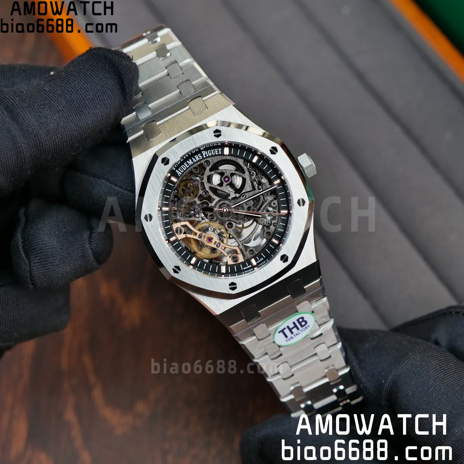 Royal Oak 41mm Openworked 15407 SS THB 1:1 Best Edition on SS Bracelet SA3132 V4 (Free Sprung) 72 f029fb8937af079 AMO Watch
