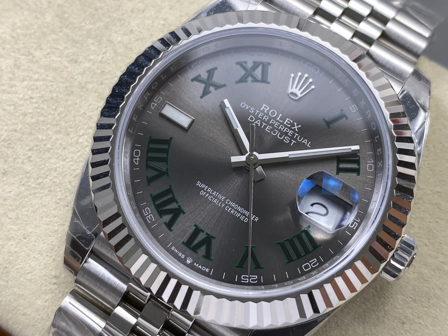 Rolex DateJust 41 126334 WKD 1:1 Best Edition Gray Roman Dial on Jubilee Bracelet JH3235 (Free Sprung) 26 f040f6558dcaed0 AMO Watch