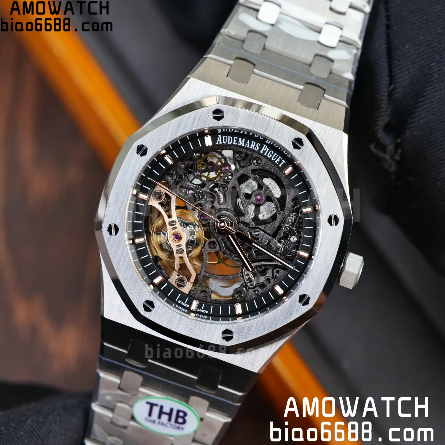 Royal Oak 41mm Openworked 15407 SS THB 1:1 Best Edition on SS Bracelet SA3132 V4 (Free Sprung) 91 f0731c15e265c41 AMO Watch
