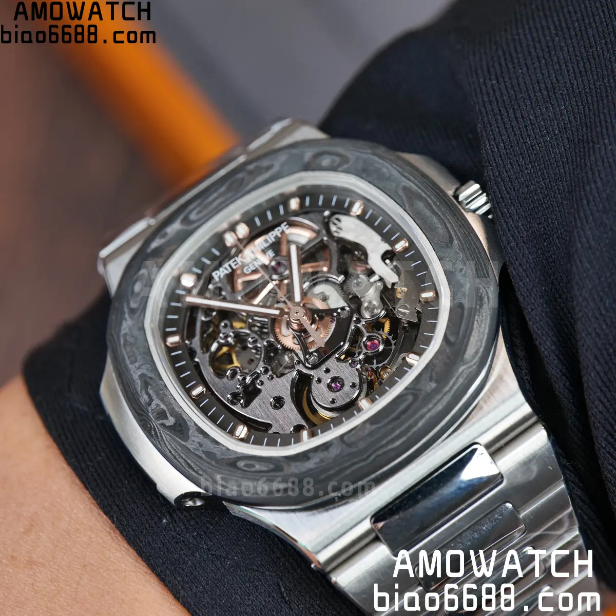 PP Nautilus Artisans de Genève 5711 squelette Best Edition Skeleton Dial on SS Bracelet 115 f12fa9957bf8f8c 阿默表行AmoWatch