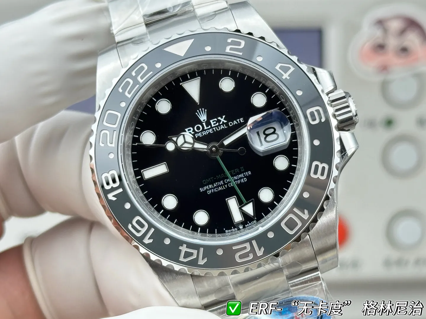 Rolex GMT-Master II 126710 GRNR 904L Steel ERF 1:1 Best Edition on Oyster Bracelet JH3285 (Free Sprung) 22 f2d262e2ca3b10b AMO Watch