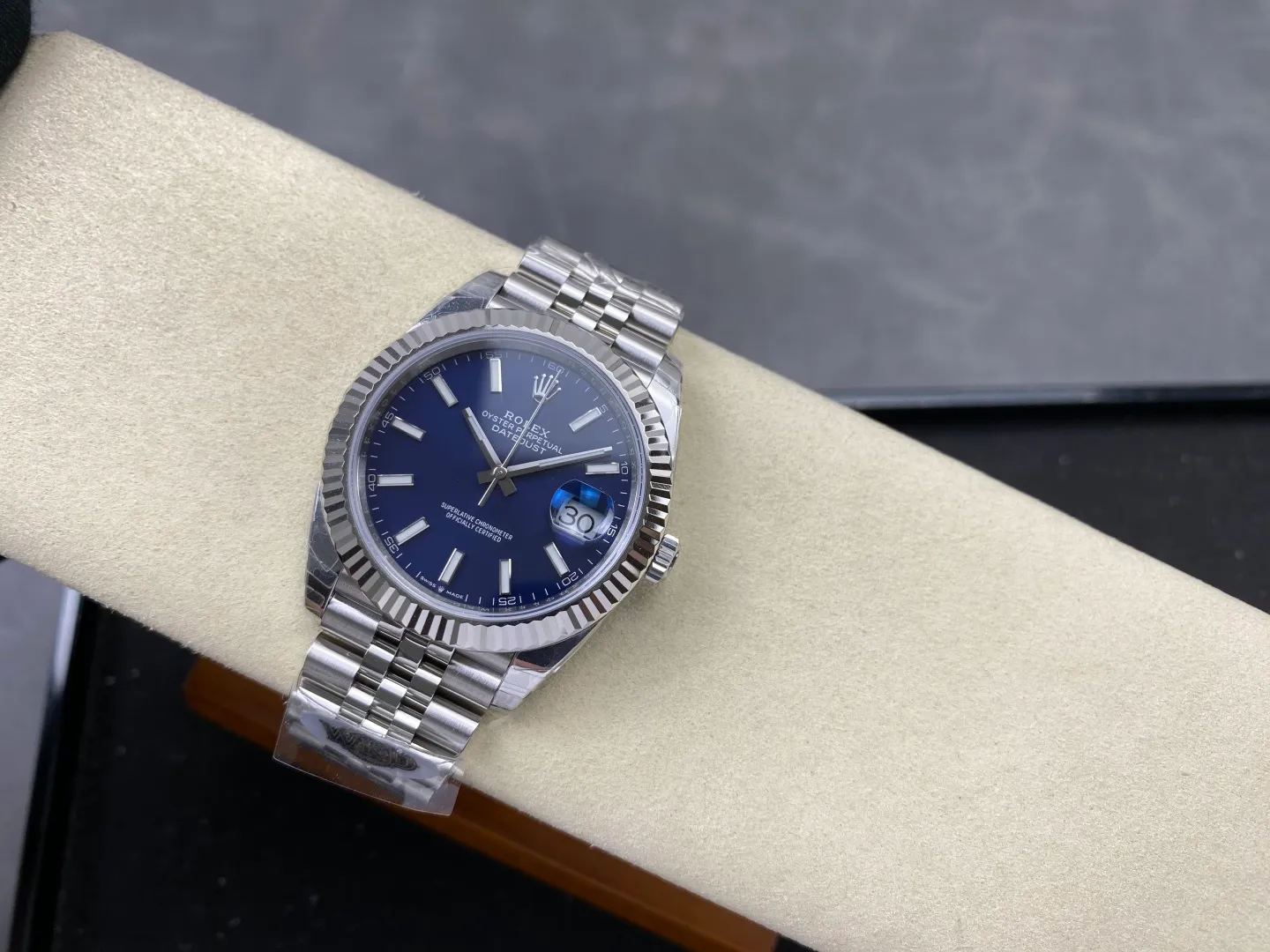 Rolex DateJust 41 126334 WKD 1:1 Best Edition Blue Dial on Jubilee Bracelet JH3235 (Free Sprung) 28 f34fcceaf367fa9 AMO Watch
