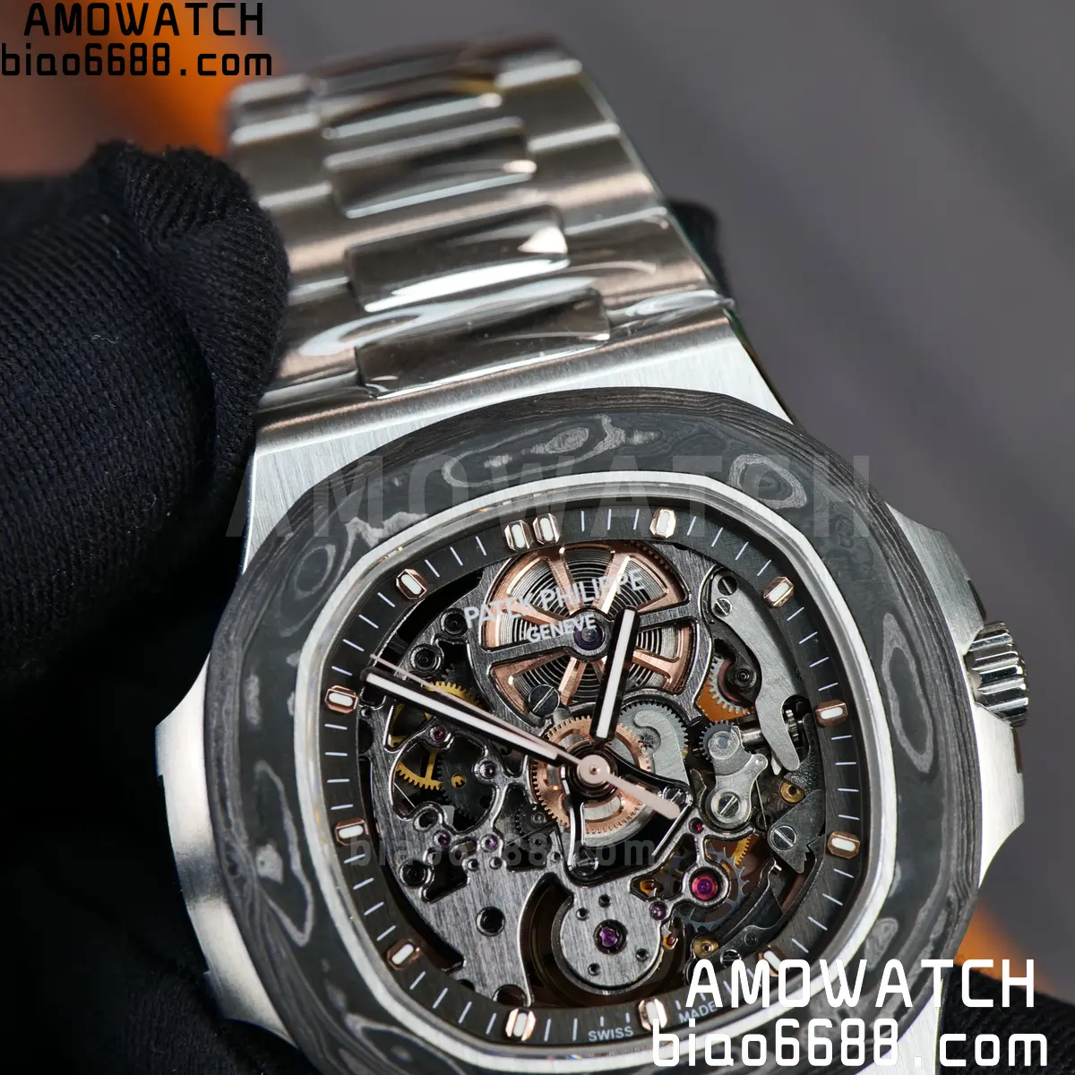 PP Nautilus Artisans de Genève 5711 squelette Best Edition Skeleton Dial on SS Bracelet 101 f40bf866a885fdf 阿默表行AmoWatch