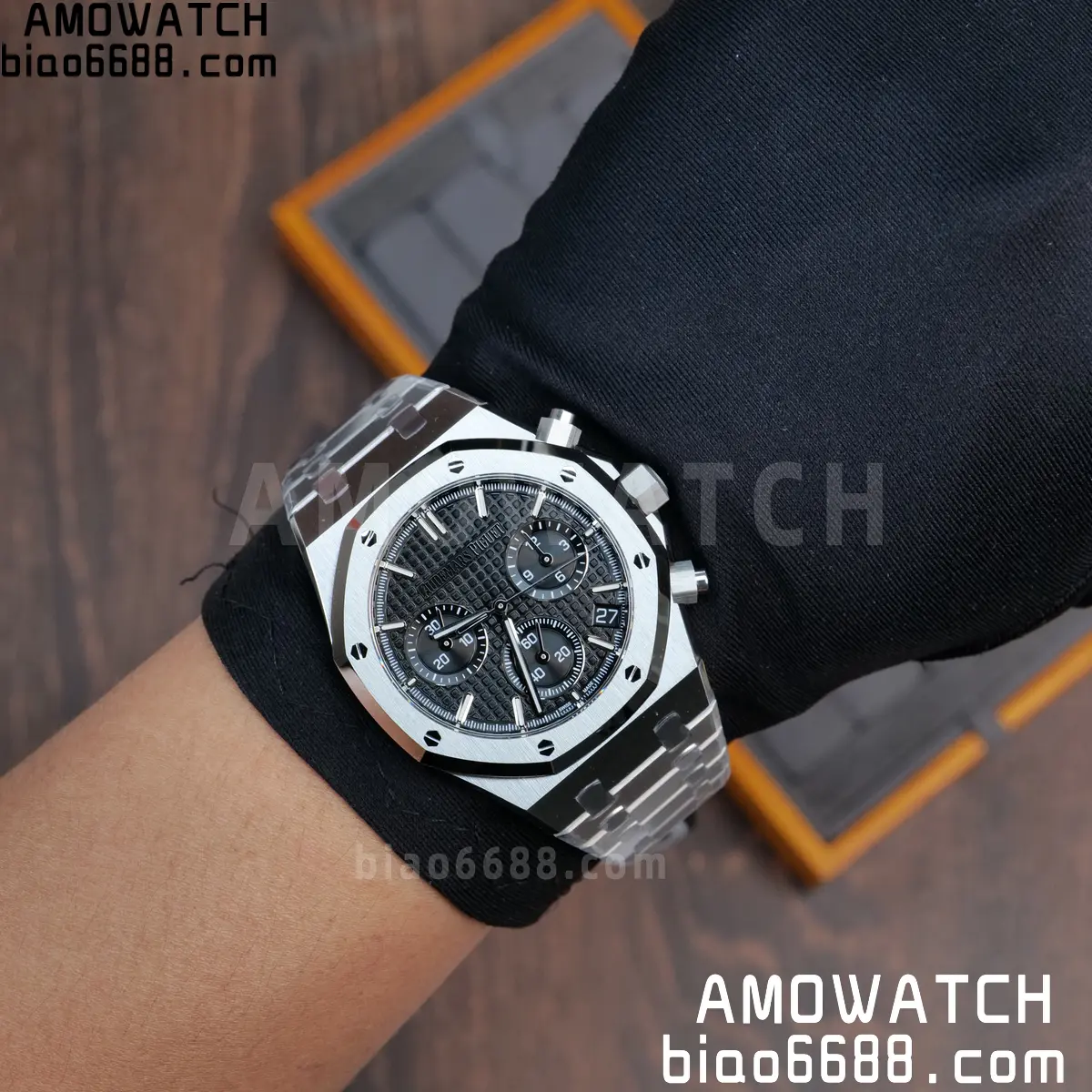 AP Royal Oak Chrono 26240 SS ZF 1:1 Best Edition Black Dial on SS Bracelet SA4401 Super Clone V2 (Free Sprung) 102 f7f79c063795868 阿默表行AmoWatch