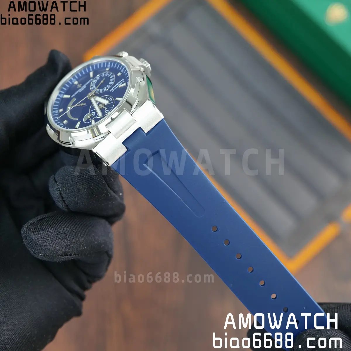 VC Overseas 47450 SS 9F Best Edition Blue Dial on Blue Rubber Strap 67 fc7ac9edff7dc5b AMO Watch