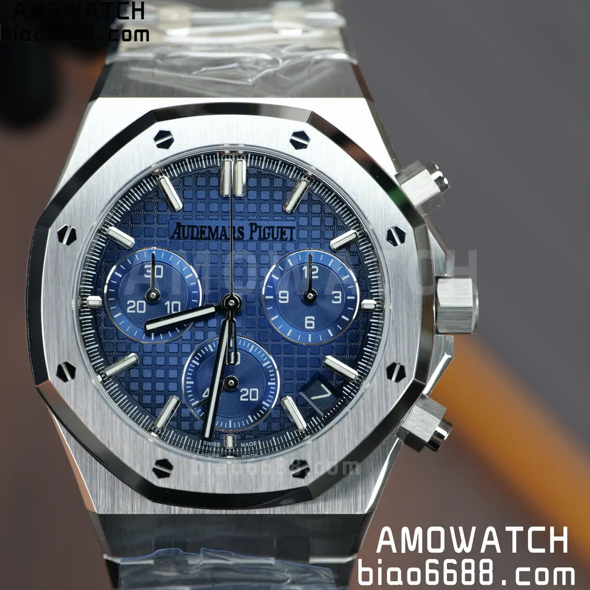AP Royal Oak Chrono 26240 DDF 1:1 Best Edition Blue Dial on Bracelet DD4401 Super Clone Weight (SW Dial) 89 fd7f491a3a4187b 阿默表行AmoWatch