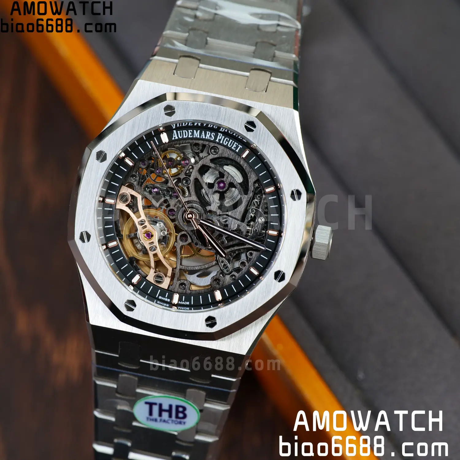 Royal Oak 41mm Openworked 15407 SS THB 1:1 Best Edition on SS Bracelet SA3132 V4 (Free Sprung) 92 fd808f8c0ede09d AMO Watch