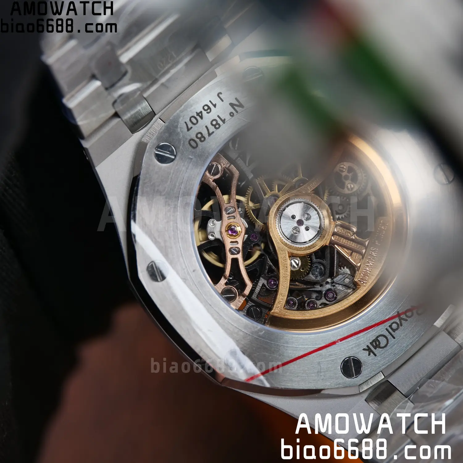 Royal Oak 41mm Openworked 15407 SS THB 1:1 Best Edition on SS Bracelet SA3132 V4 (Free Sprung) 95 fe07b737a63ba26 AMO Watch