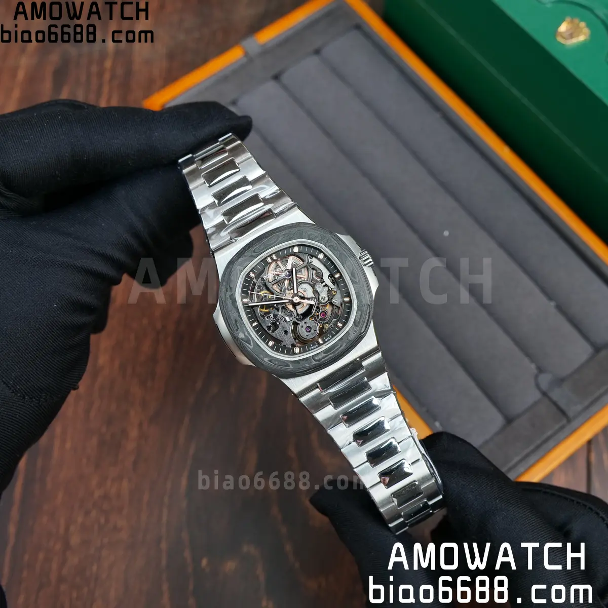 PP Nautilus Artisans de Genève 5711 squelette Best Edition Skeleton Dial on SS Bracelet 82 ffb6637150e2c4e 阿默表行AmoWatch