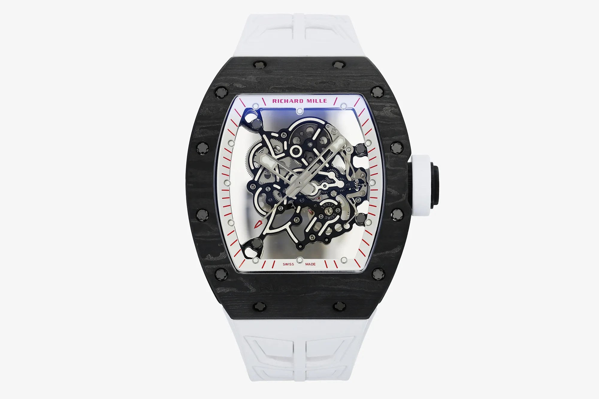 RICHARD MILLE RM055 NTPT ZF 1:1 Best Edition White Bezel WhiteCrown on White Rubber Strap RMUL2 Super Clone V3 19 014327493c6c038 AMO Watch