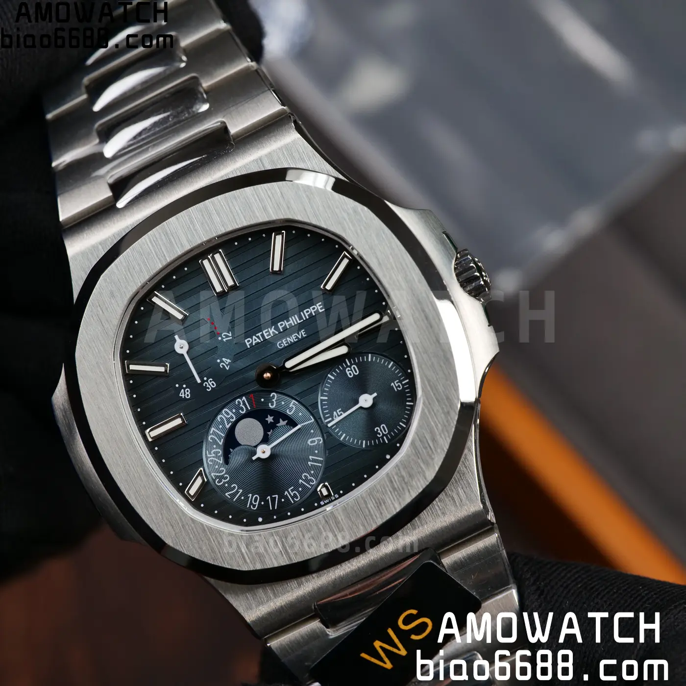 Patek Philippe Nautilus 5712 SS WSF VVS Moon Phase Module 77 07f0f2f508da76d AMO Watch