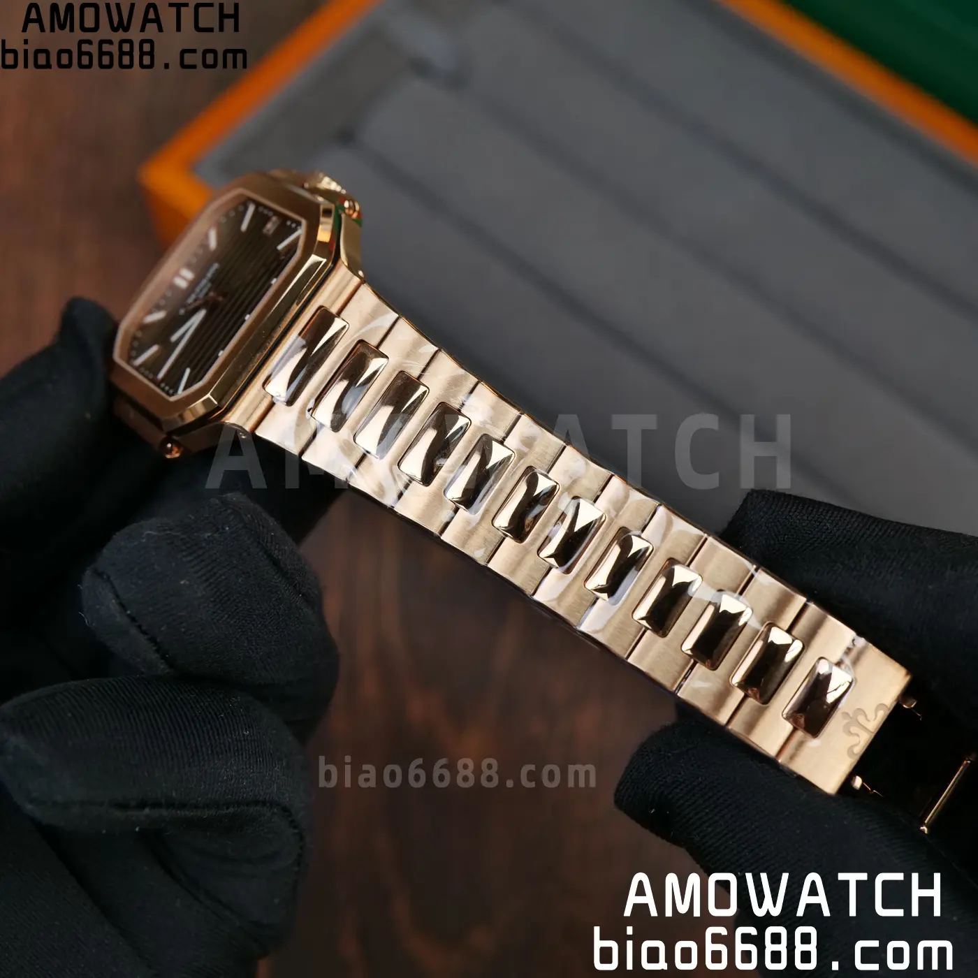 PP Cubitus 7128 RG BBF Best Edition Brown Dial on RG Bracelet DD330 Super Clone 65 0bcdc8a96f12ed2 AMO Watch