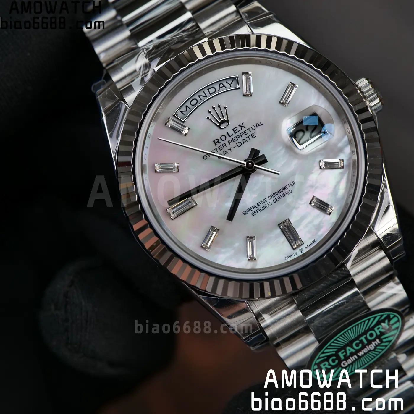 Rolex Day Date 40 SS 228236 RCF 1:1 Best Edition MOP Dial on President Bracelet VR3255 (211g) 74 12014228695c291 阿默表行AmoWatch