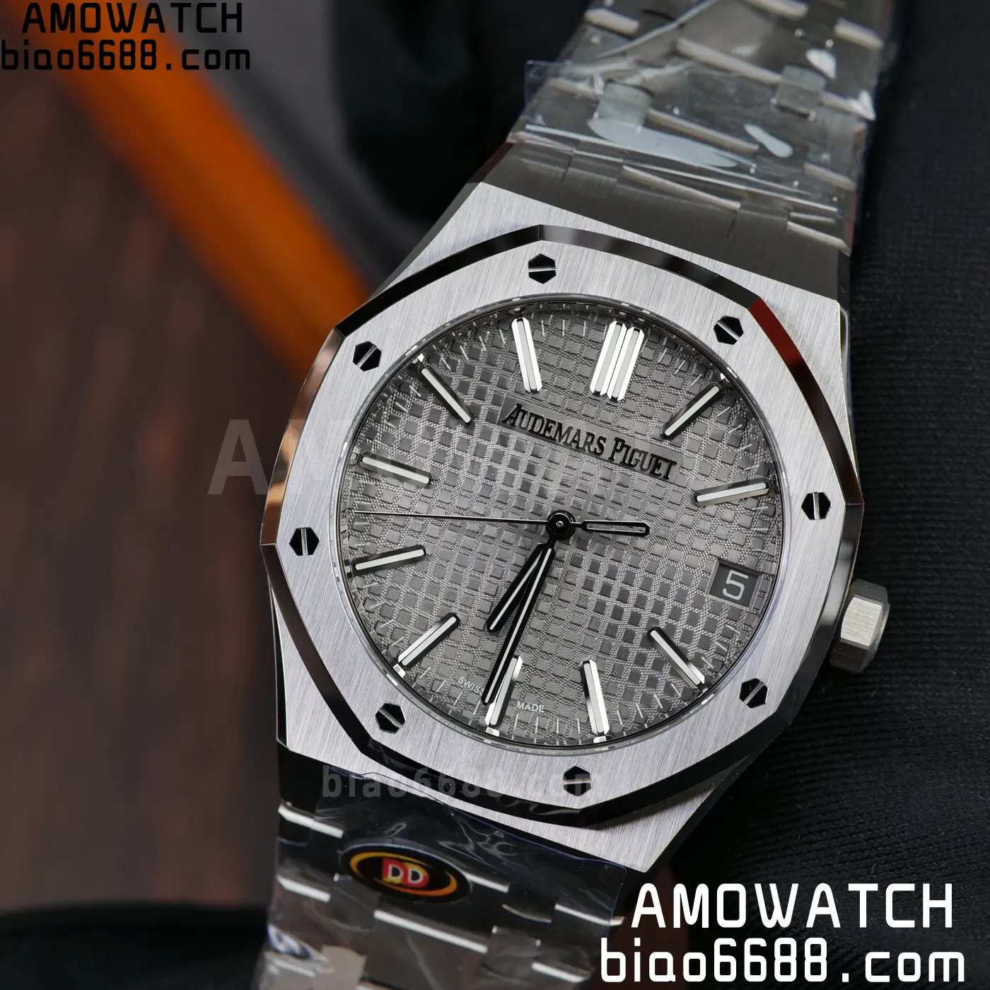 AP Royal Oak 41mm 15510ST SS DDF 1:1 Best Edition Gray Dial on SS Bracelet SA4302 Super Clone 85 125da3931b2d9c7 AMO Watch