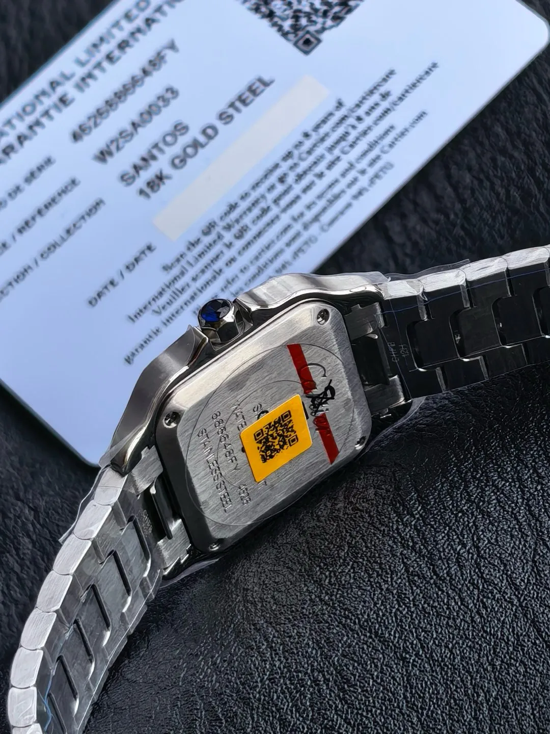 Cartier Santos 27mm SS 8848F 1:1 Best Edition Gray Dial on SS Bracelet Quartz 26 14e7ba48224c043 阿默表行AmoWatch