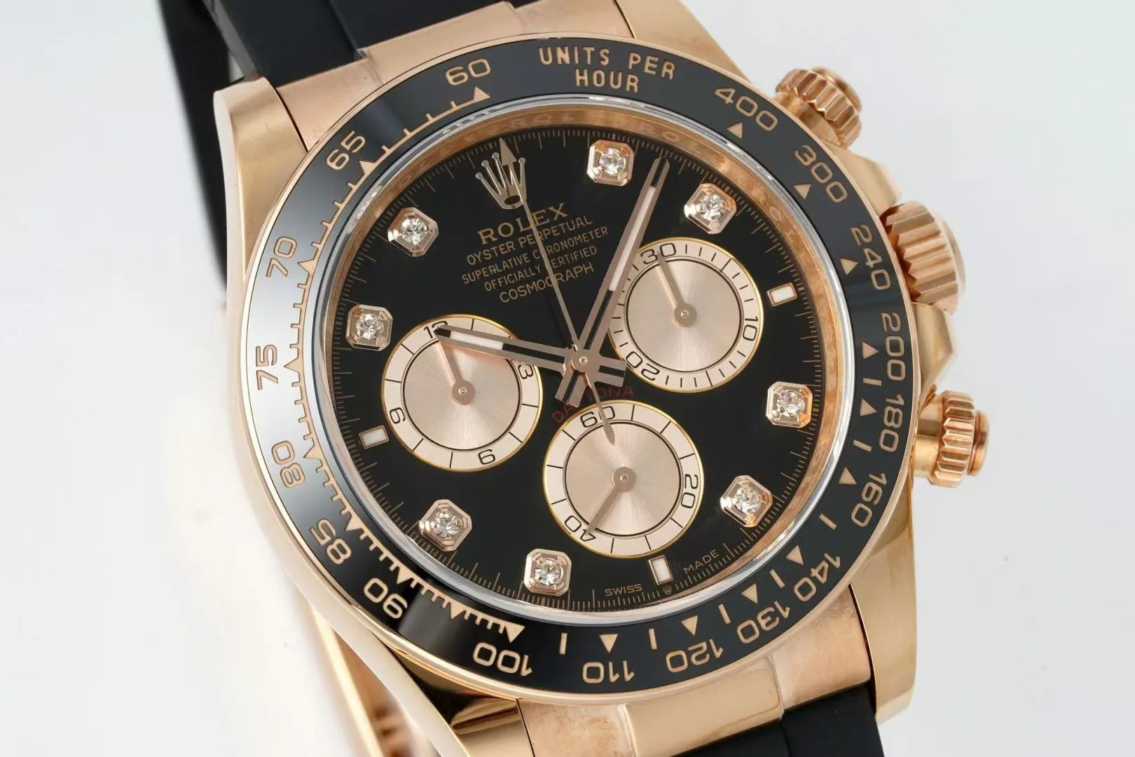 Rolex Daytona 126515 ERF Best Edition Black/RG Diamonds Dial on Oysterflex Strap JH4131 (Free Sprung) 20 1838131855aa931 阿默表行AmoWatch