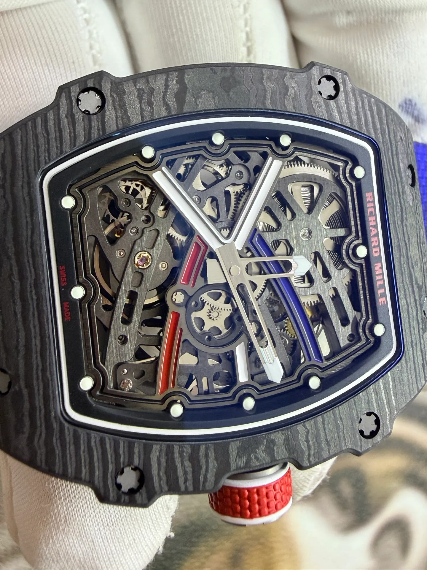 RICHARD MILLE RM67-02 Black NTPT RICH Factory 1:1 France Blue/Red/White Skeleton Dial CRMA7 Super Clone 59 1ac48b1f92f912e 阿默表行AmoWatch