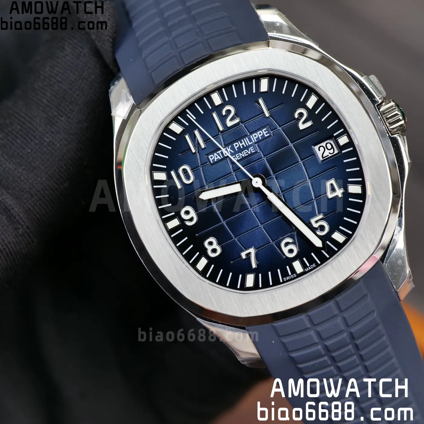 PP Aquanaut 5168G 42mm SS OMEF 1:1 Best Edition Blue Dial on Blue Rubber Strap DPB330 Weighted 135g 104 1b2ac4f1d39a953 AMO Watch