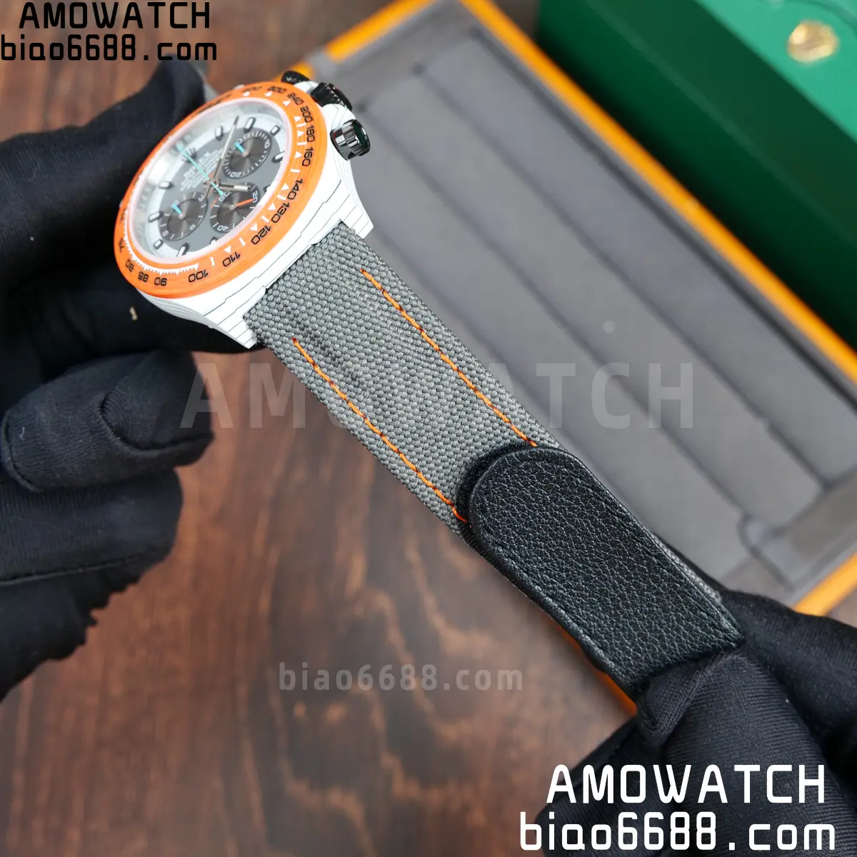 Rolex Daytona DIW White Carbon Ocellaris N6F1:1 Best Edition White/Gray Dial on Black Nylon Strap SA4130 89 1b616f8a4139088 AMO Watch