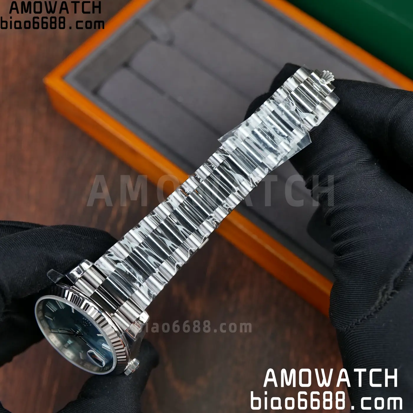 Rolex Day Date 40 SS 228236 RCF 1:1 Best Edition Ice Blue Dial on President Bracelet VR3255 (211g) 70 1bf9d7fa2031fb4 阿默表行AmoWatch