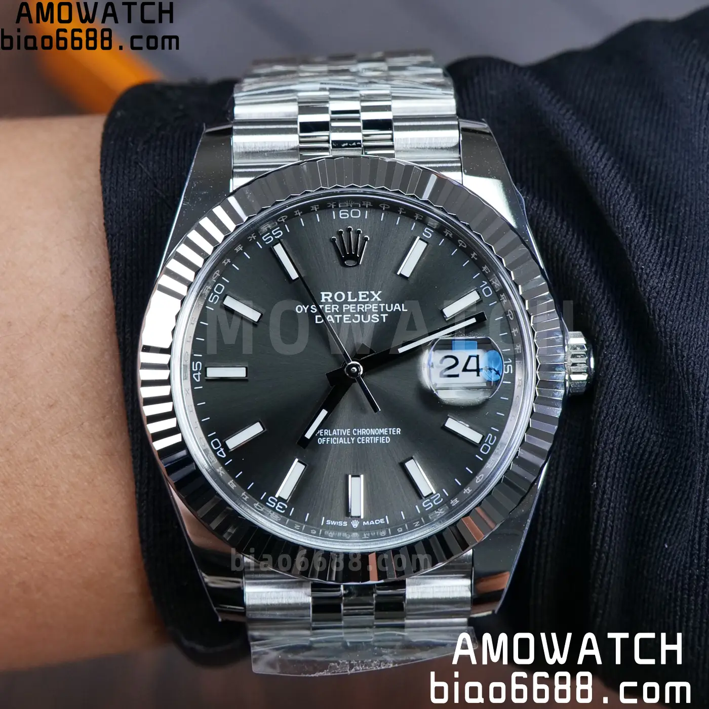 Rolex DateJust 41 126334 904L SS Clen Plus 1:1 Best Edition Black Stick Dial on Jubilee Bracelet DD3235 98 1c1e12591436140 阿默表行AmoWatch