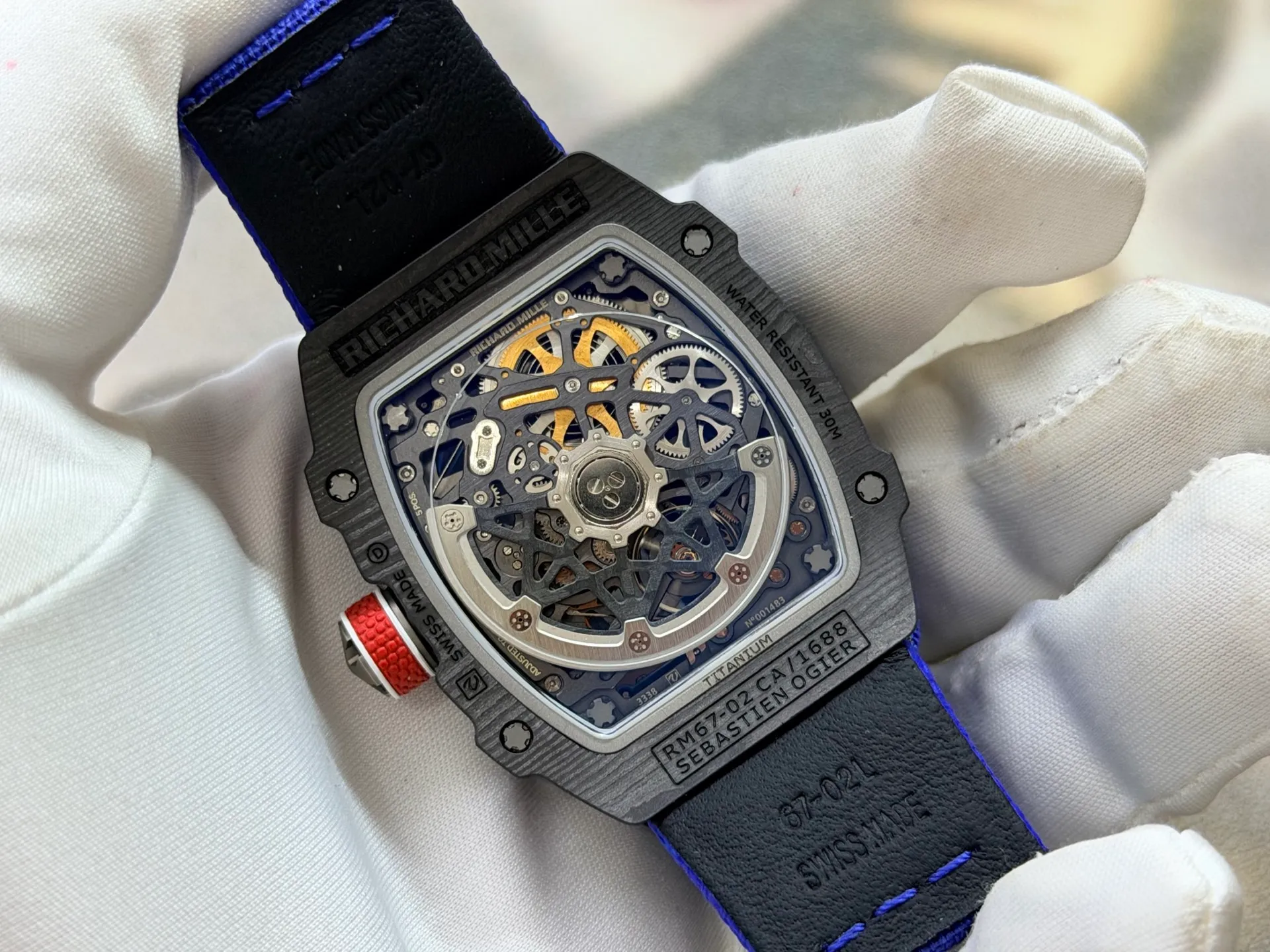 RICHARD MILLE RM67-02 Black NTPT RICH Factory 1:1 France Blue/Red/White Skeleton Dial CRMA7 Super Clone 57 1ebcc9af1c00e72 阿默表行AmoWatch