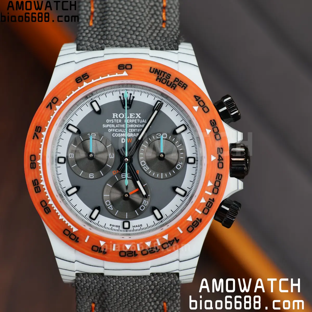 Rolex Daytona DIW White Carbon Ocellaris N6F1:1 Best Edition White/Gray Dial on Black Nylon Strap SA4130 65 1f7966fd15fdf69 AMO Watch