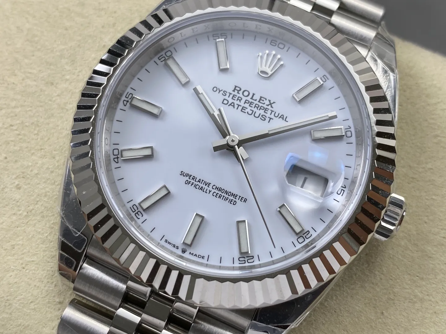 Rolex DateJust 41 126334 WKD 1:1 Best Edition White Dial on Jubilee Bracelet JH3235 (Free Sprung) 26 2443ecc302b3390 AMO Watch