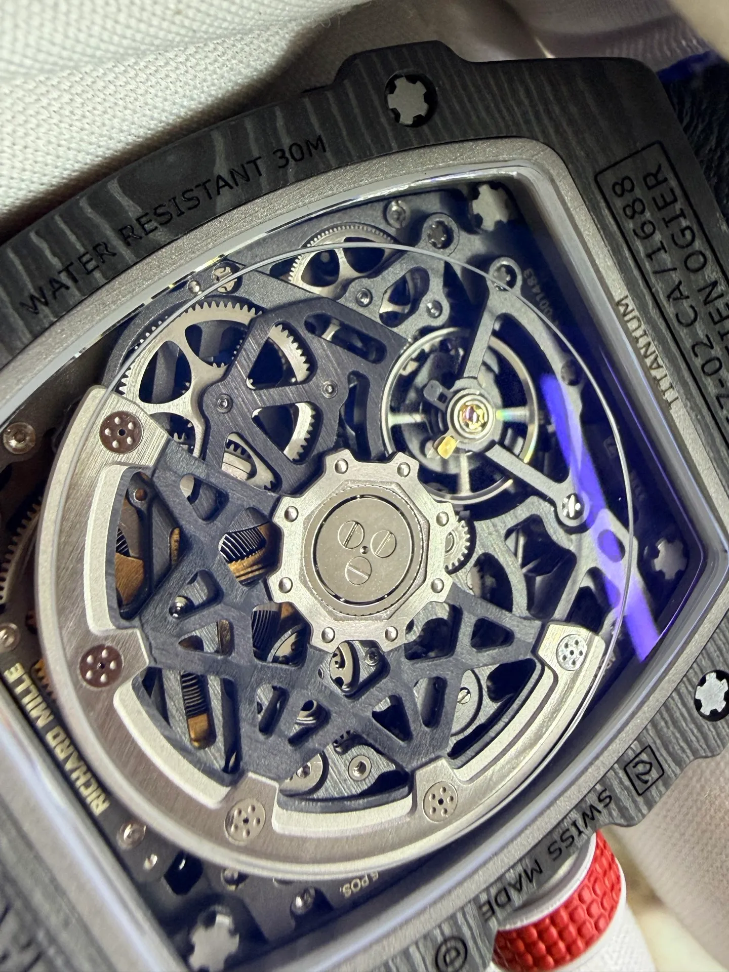 RICHARD MILLE RM67-02 Black NTPT RICH Factory 1:1 France Blue/Red/White Skeleton Dial CRMA7 Super Clone 65 24f7f1302028541 阿默表行AmoWatch
