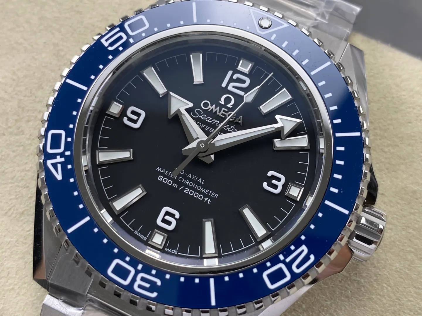 Omega Planet Ocean 600M SS Blue VSF 1:1 Best Edition on SS Bracelet VS8912 36 340f897ed6e291a 阿默表行AmoWatch