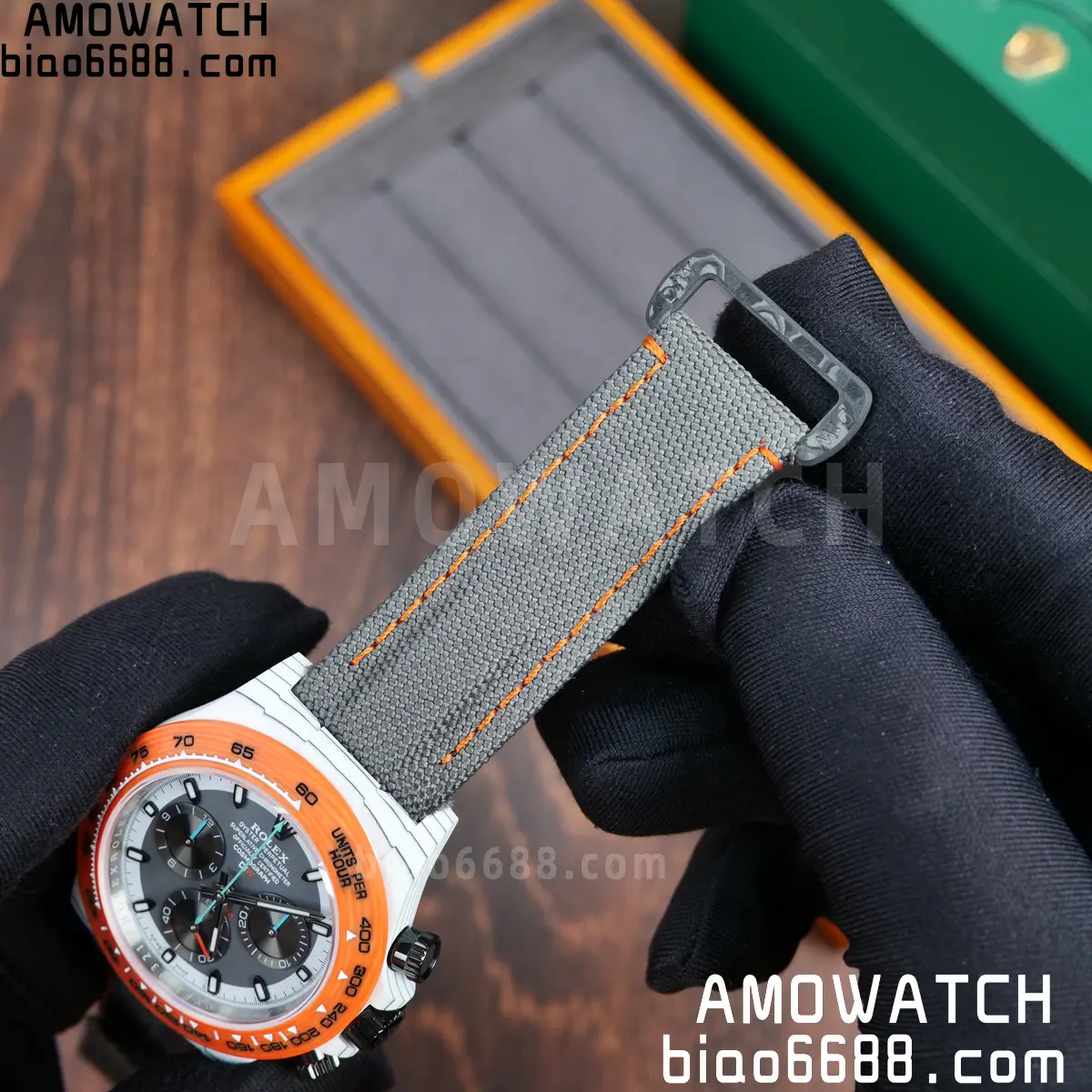 Rolex Daytona DIW White Carbon Ocellaris N6F1:1 Best Edition White/Gray Dial on Black Nylon Strap SA4130 88 34c8527186de93e AMO Watch